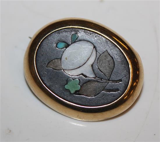 Pietra Dura brooch